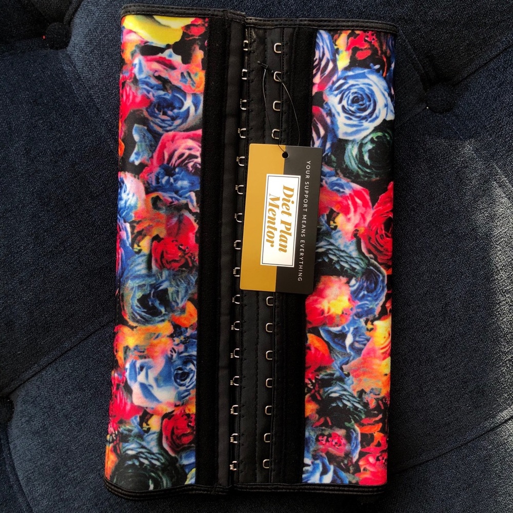 FLORAL WAIST TRAINER CORSET CINCHER (L)